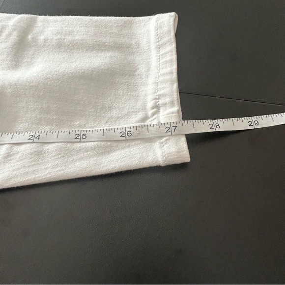 Spanx Pull On White Skinny Denim Jeans Women's Size Medium Stretchy Summer - Picture 8 of 8